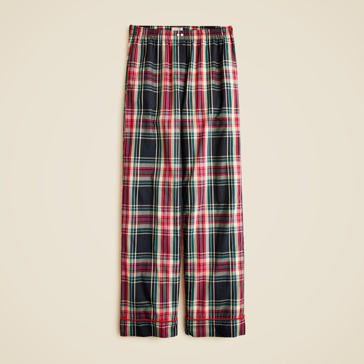 Cotton poplin pajama pant in Stewart tartan