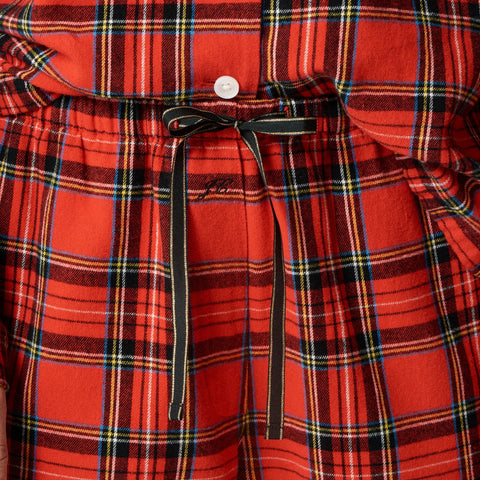 Flannel long-sleeve pajama pant set in Good Tidings plaid