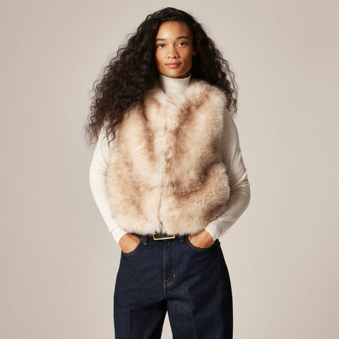 Faux-fur vest
