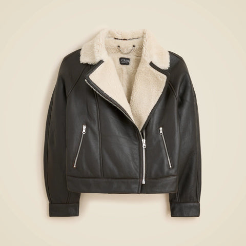 Collection shearling moto jacket