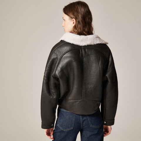 Collection shearling moto jacket