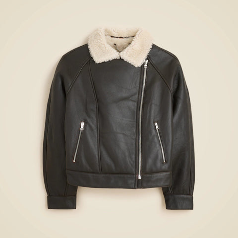 Collection shearling moto jacket