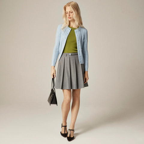 Ruffle-trim T-shirt in TENCEL™-blend