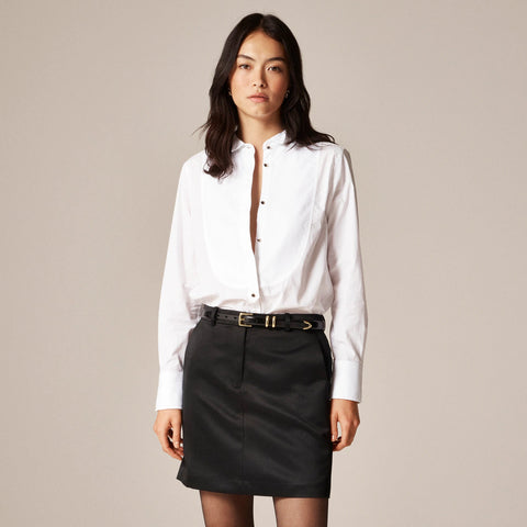 Jules tuxedo shirt in cotton poplin