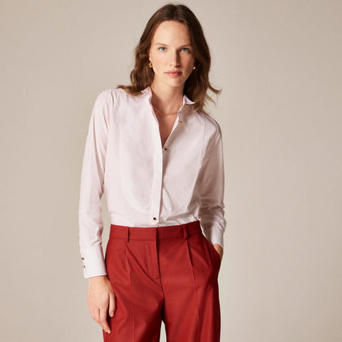 Jules tuxedo shirt in cotton poplin