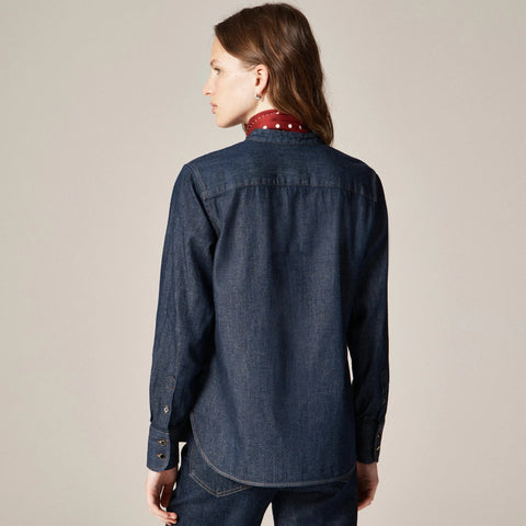 Jules tuxedo shirt in denim