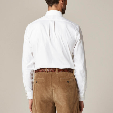 Slim Bowery performance stretch oxford shirt with button-down collar