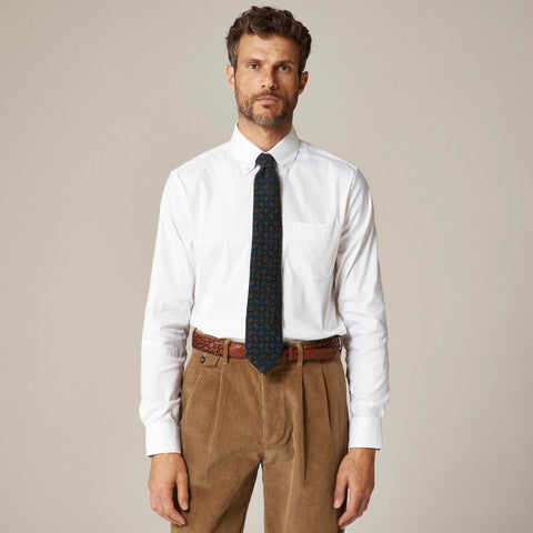 Slim Bowery performance stretch oxford shirt with button-down collar