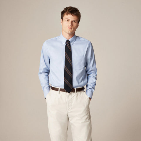 Bowery performance stretch oxford shirt with button-down collar