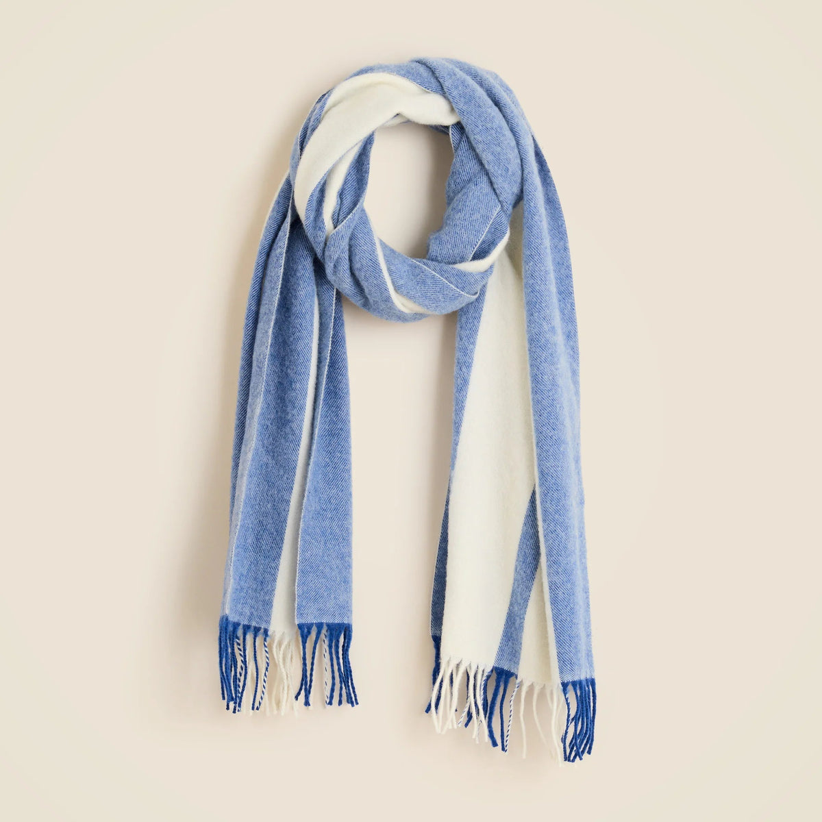 Wool-blend scarf in stripe