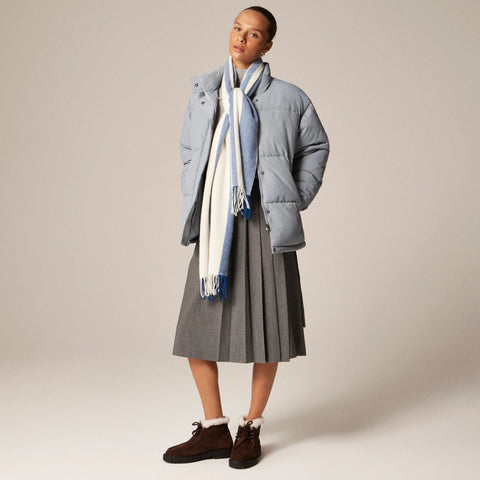 Wool-blend scarf in stripe