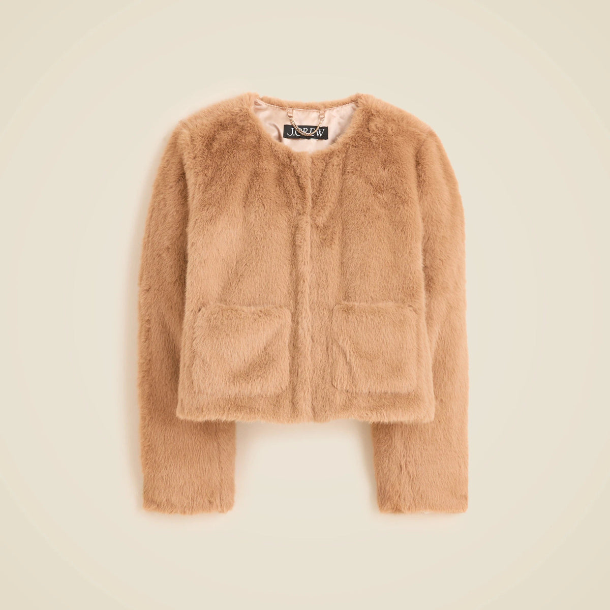 Faux-fur lady jacket