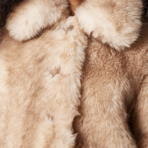 Faux-fur coat