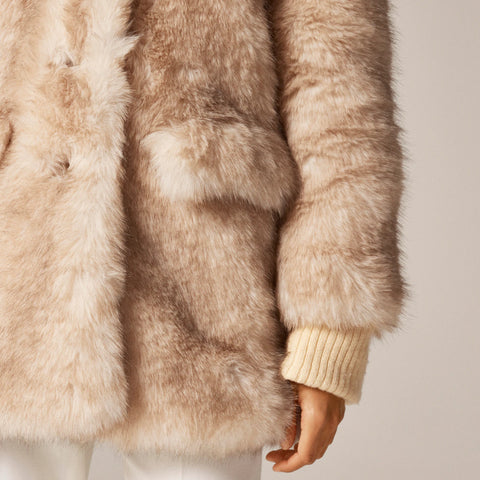 Faux-fur coat