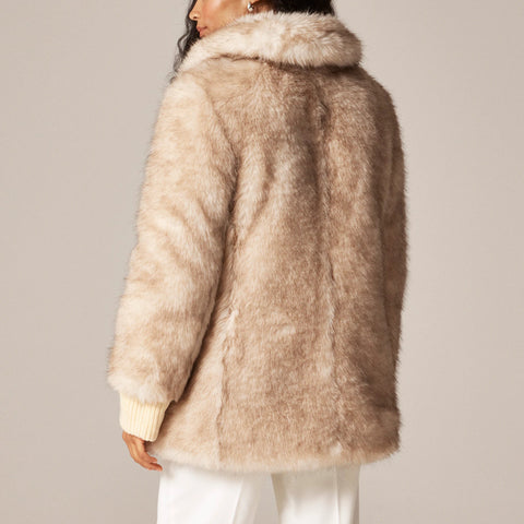 Faux-fur coat