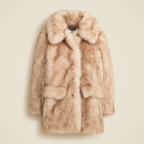 Faux-fur coat