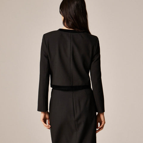 Bow lady jacket in four-season stretch