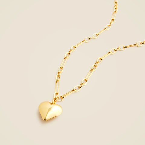 Heart pendant chain necklace