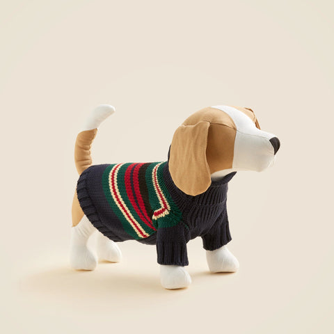 Limited-edition Rollneck™ rugby stripe sweater for dogs