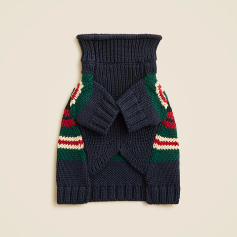Limited-edition Rollneck™ rugby stripe sweater for dogs