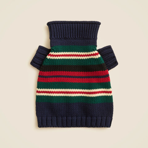 Limited-edition Rollneck™ rugby stripe sweater for dogs