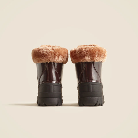 Perfect Winter boots in leather and sherpa