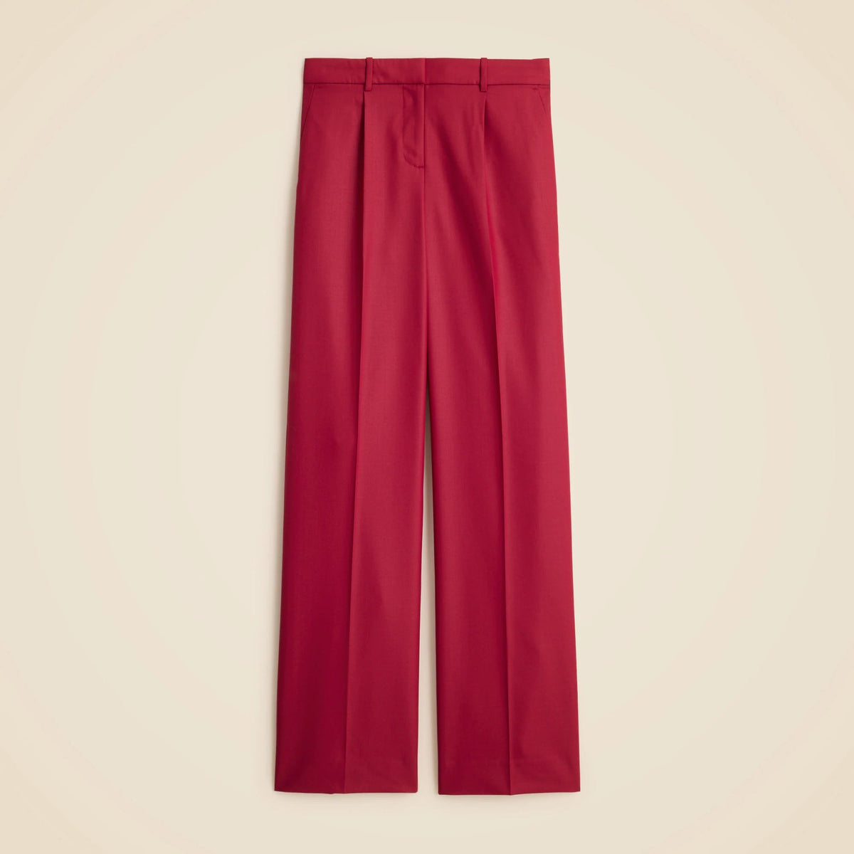 Relaxed-fit pleated pant in wool blend