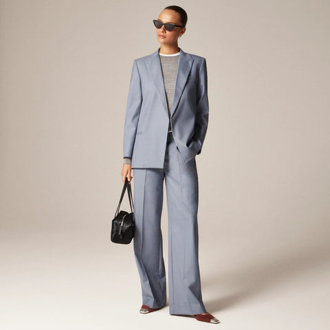 Oversized blazer in wool blend