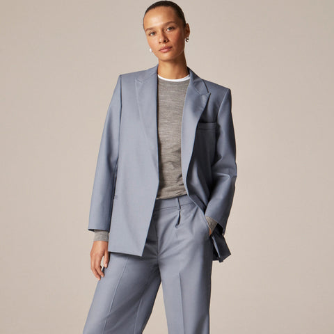 Oversized blazer in wool blend