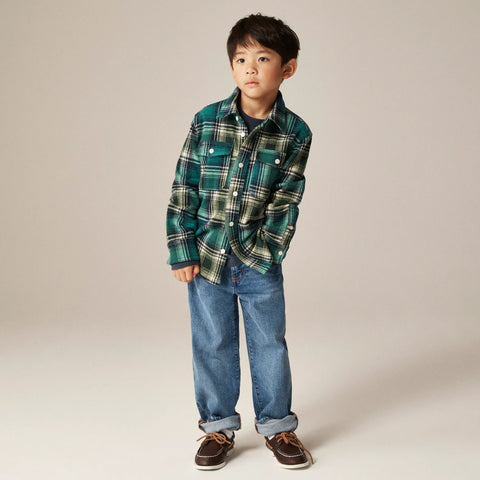 Kids' heavyweight Seaboard soft-knit shirt in plaid