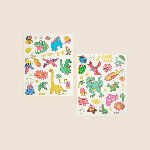 OMY dino temporary tattoos