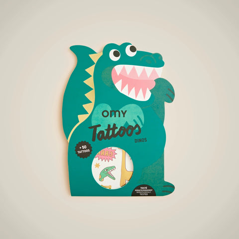 OMY dino temporary tattoos