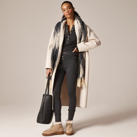 Waffle-knit pajama set