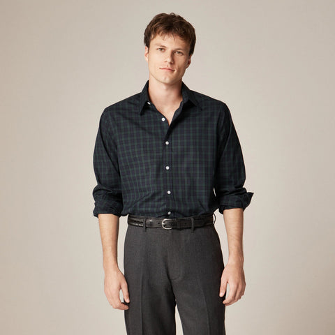 Bowery wrinkle-free dress shirt with point collar