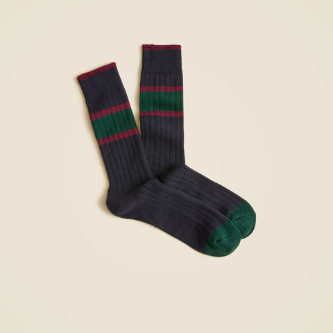 Striped crew socks