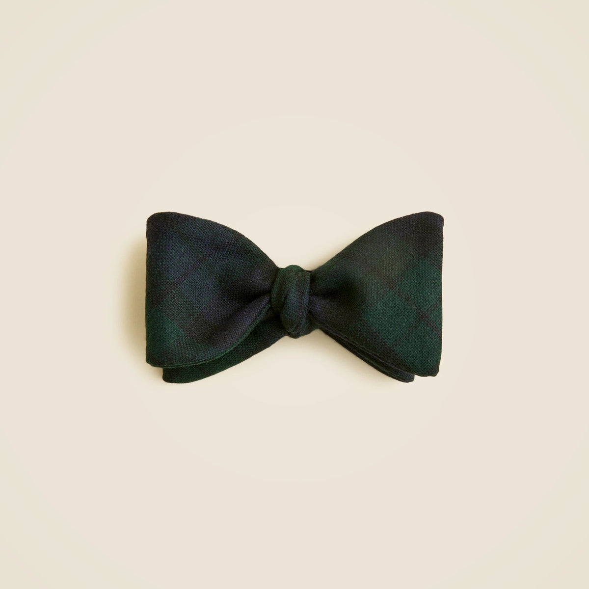 English merino wool tartan bow tie