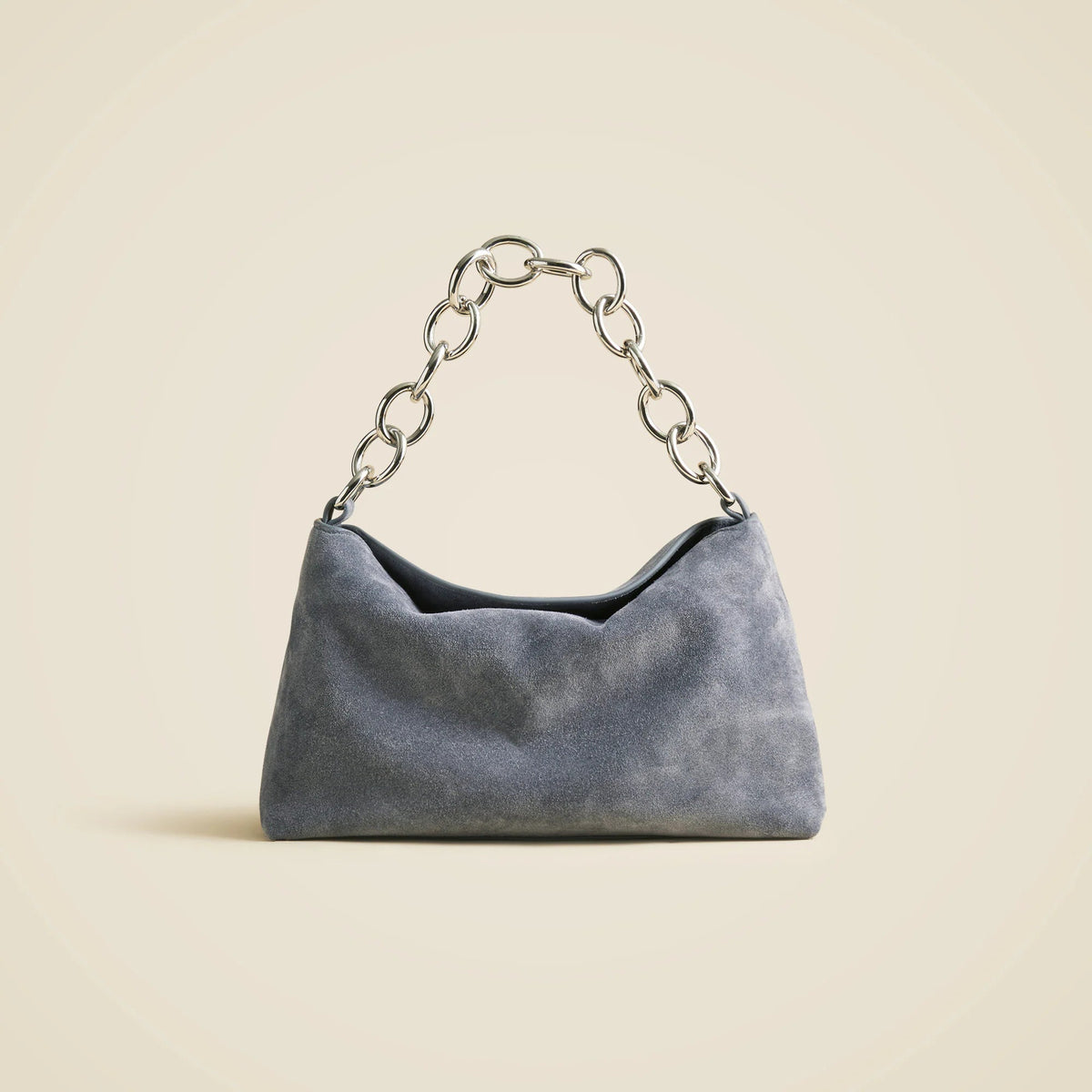 Berkeley small chainlink shoulder bag in suede