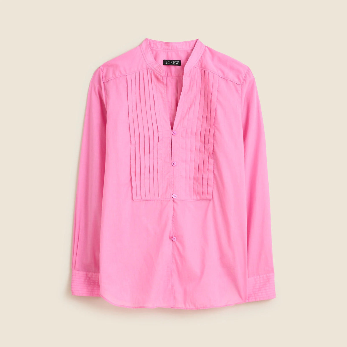 Pintuck top in cotton voile