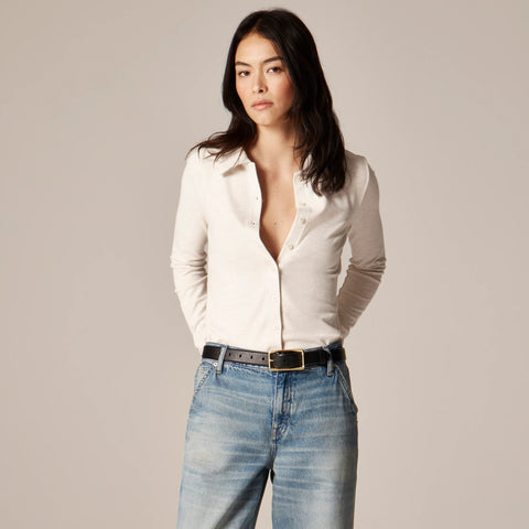 Soft rib cardigan top