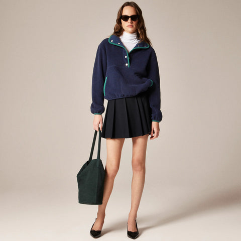 Warm-up fleece pullover