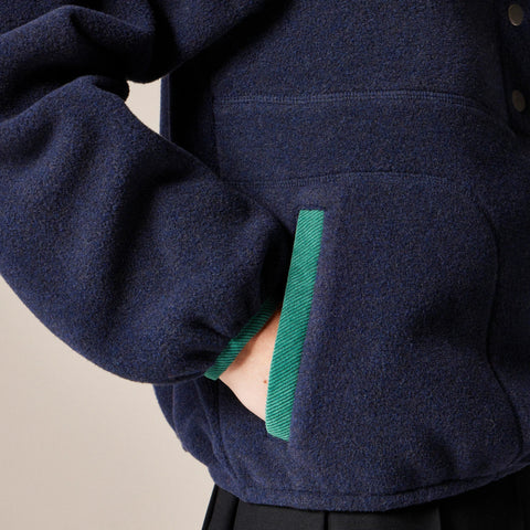 Warm-up fleece pullover