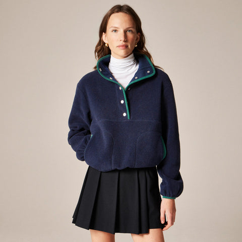 Warm-up fleece pullover