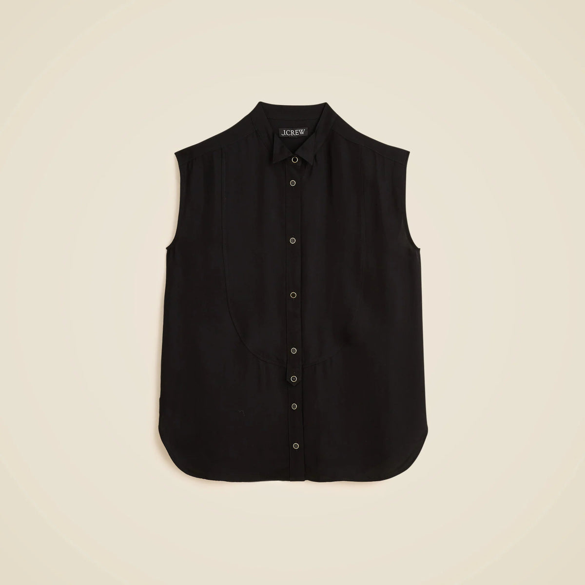 Jules sleeveless tuxedo top