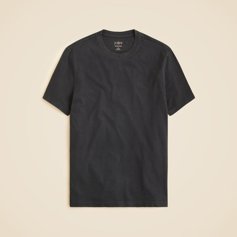 Vintage-wash cotton short-sleeve T-shirt