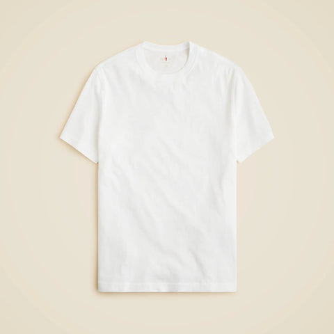 Vintage-wash cotton short-sleeve T-shirt
