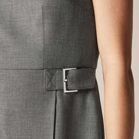 Sheath mini dress with buckle detail