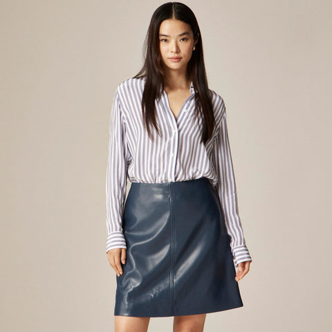 Fairfax skirt in faux leather