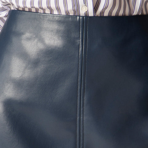 Fairfax skirt in faux leather