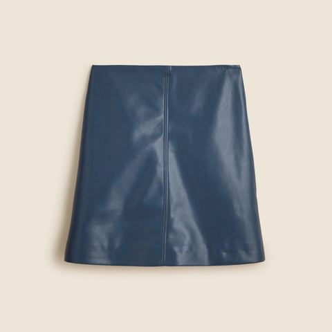 Fairfax skirt in faux leather