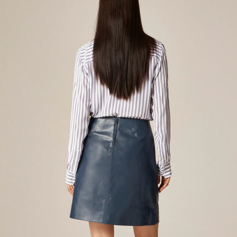 Fairfax skirt in faux leather